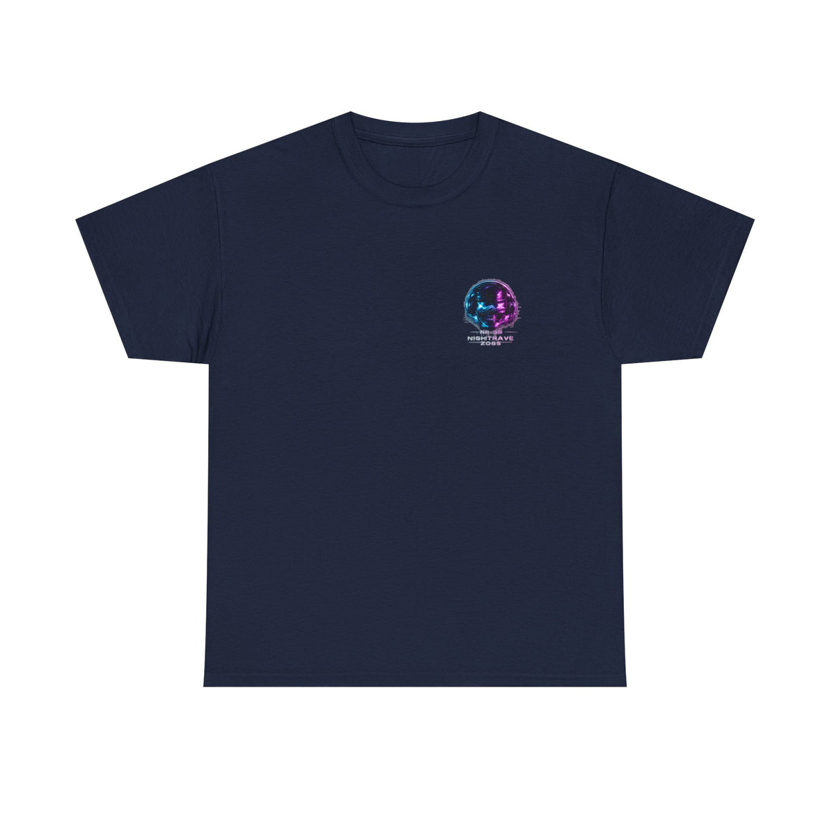 Nightrave 2099 Cyberpunk Skull DJ T-Shirt - product view