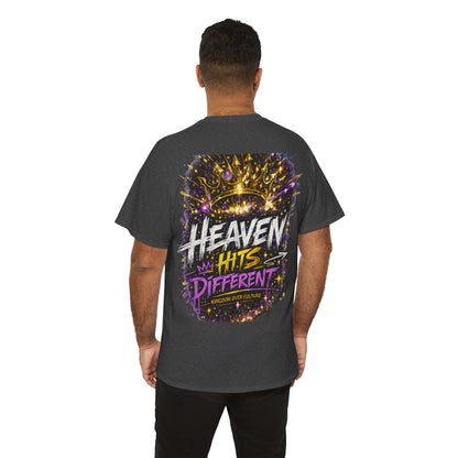 Heaven Hits Different Christian T-Shirt - product view