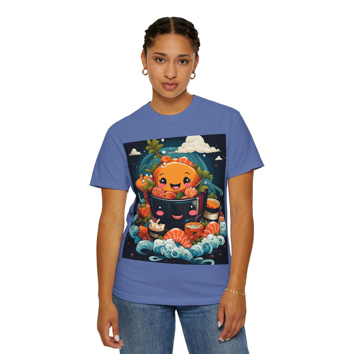 Cute Ramen Bowl T-Shirt | Foodie Graphic Tee - product view