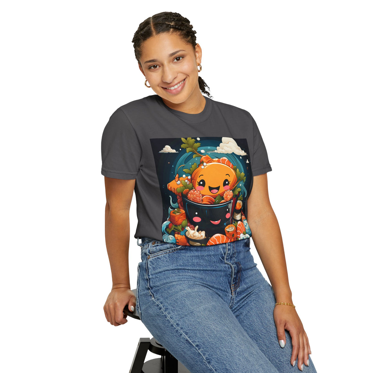 Cute Ramen Bowl T-Shirt | Foodie Graphic Tee - product view