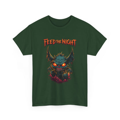 Feed the Night T-Shirt — Glow-Eyed Monster Graphic Tee