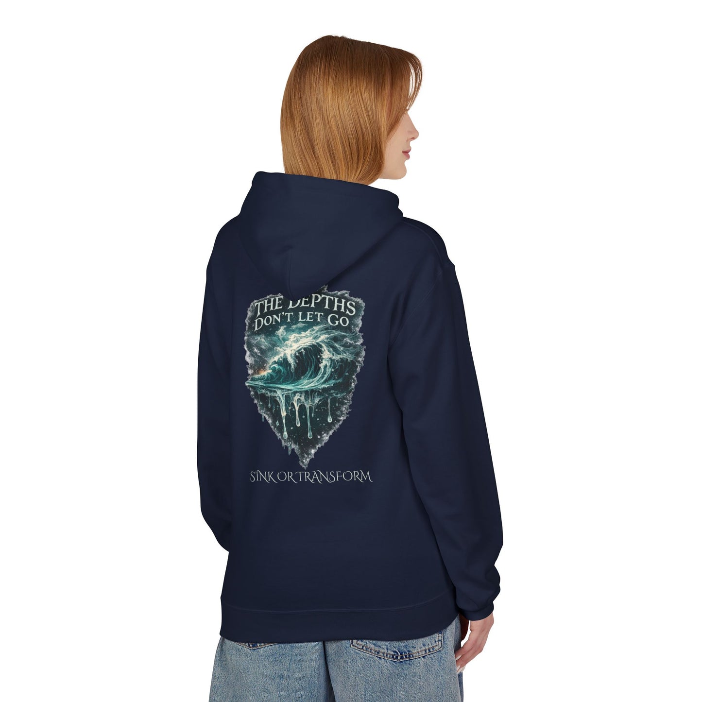“The Depths Don’t Let Go” Ocean Wave Hoodie