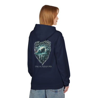 “The Depths Don’t Let Go” Ocean Wave Hoodie