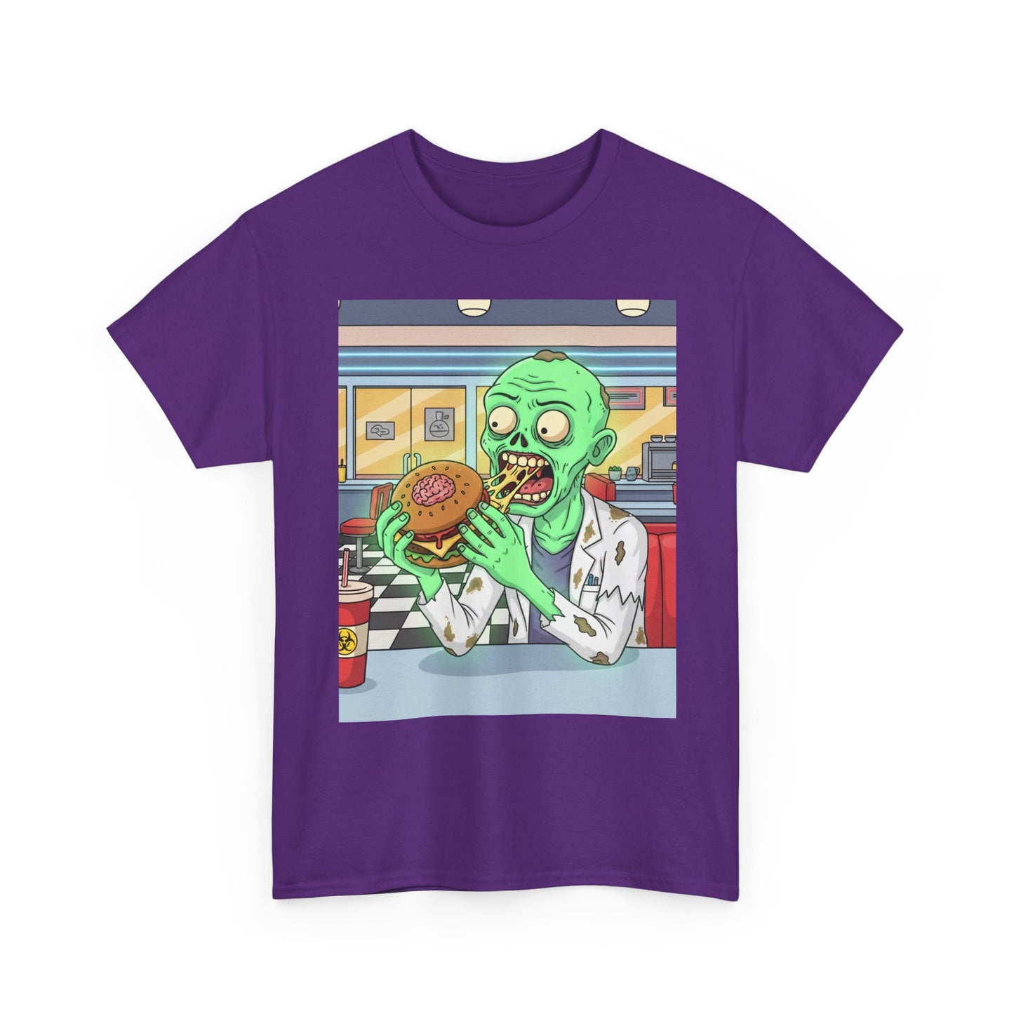 Zombie Feast Unisex Tee | Funny Graphic T-Shirt for Halloween, Horror Lovers, Unique Gift, Casual Wear, Party Shirt