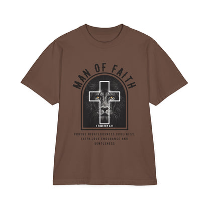 Man of Faith T-Shirt — Cross & Lion Christian Tee