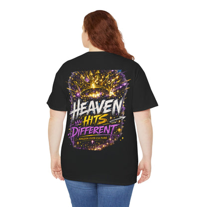 Heaven Hits Different Christian Graphic T-Shirt | Kingdom Over Culture Faith Streetwear Tee