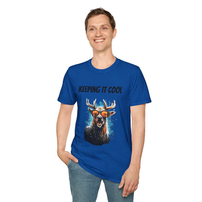 Keeping It Cool Antler Graphic T-Shirt - product view