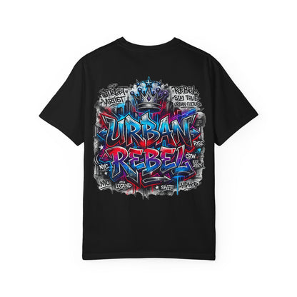 T-Shirt — Urban Rebel Graffiti Tee ("Urban Rebel" Back Design)