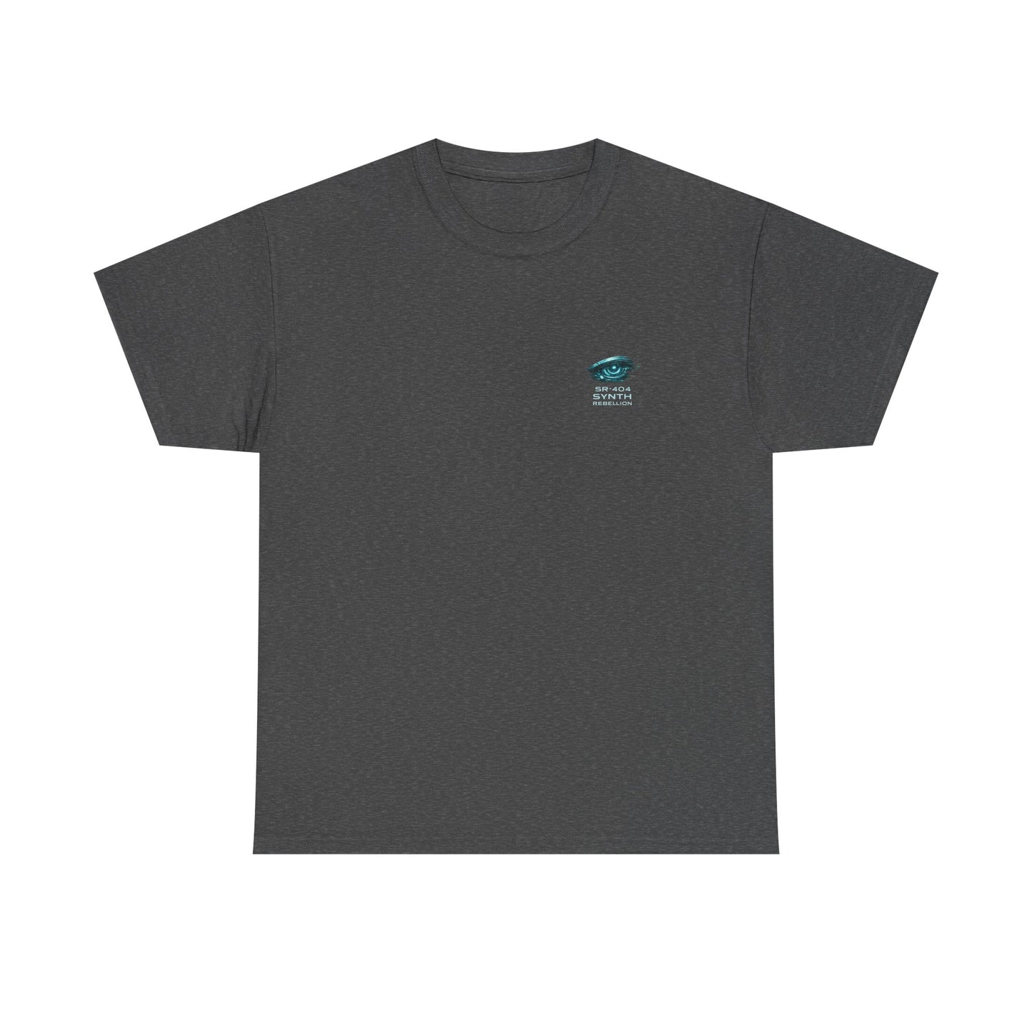 Synth Rebellion Cyberpunk T-Shirt | Born Human Upgraded by Chaos Futuristic Graphic Tee