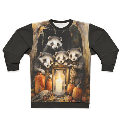 Autumn Raccoon All-Over Print Sweatshirt - product view