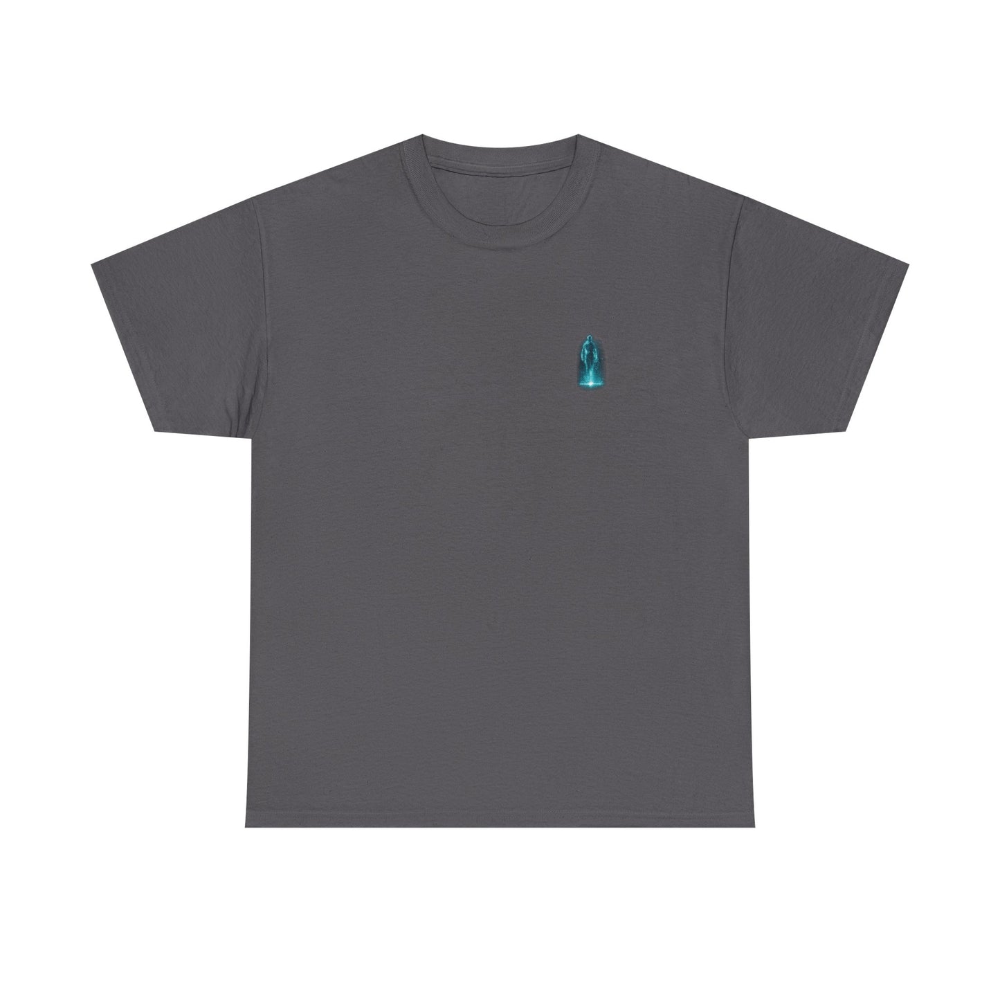 Ghost in the Grid Cyberpunk T-Shirt | Holographic Digital Ghost Sci-Fi Graphic Tee
