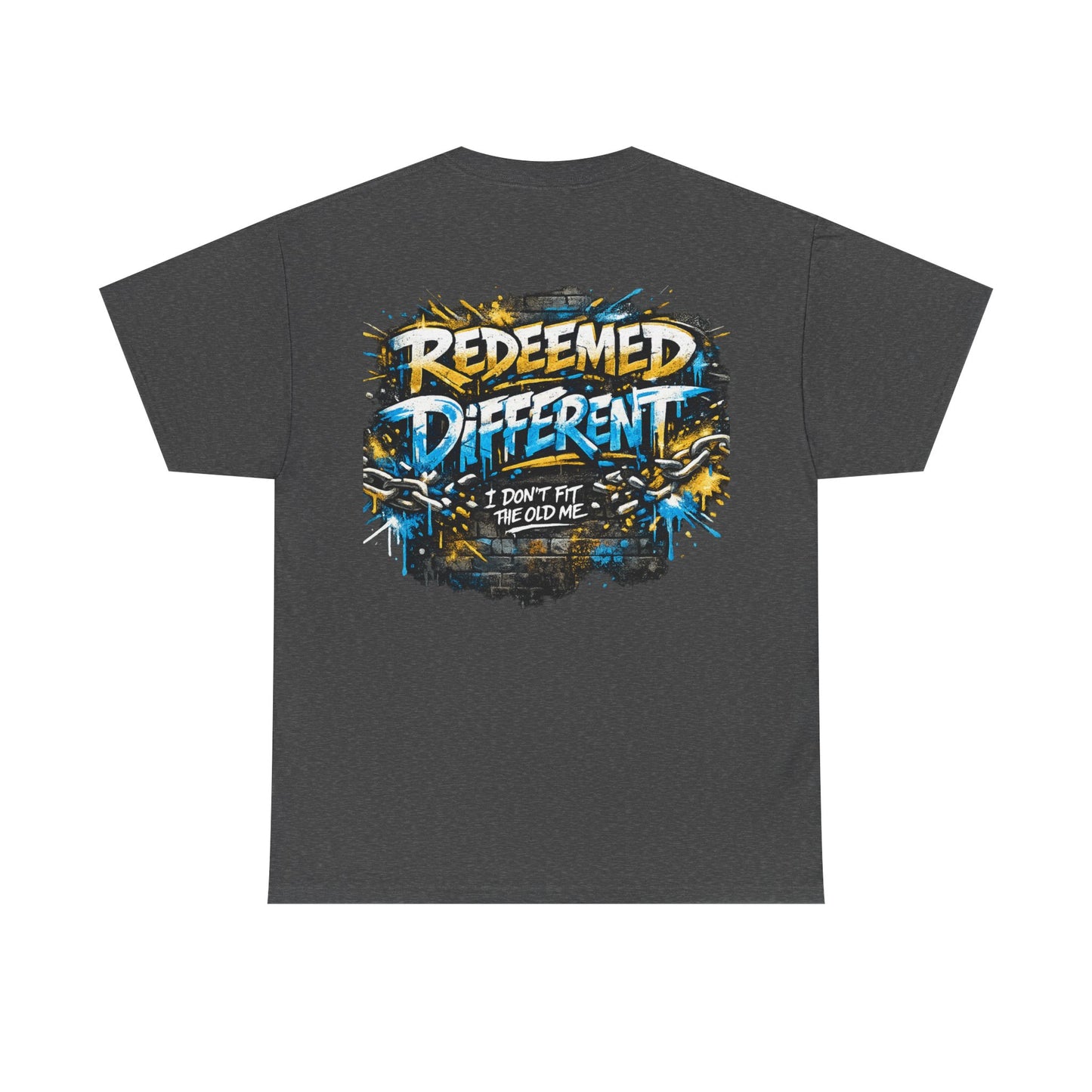 Redeemed Different Christian Graphic T-Shirt | Faith Streetwear Graffiti Tee