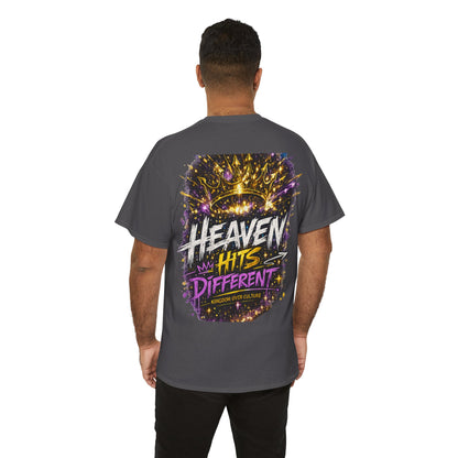 Heaven Hits Different Christian T-Shirt - product view