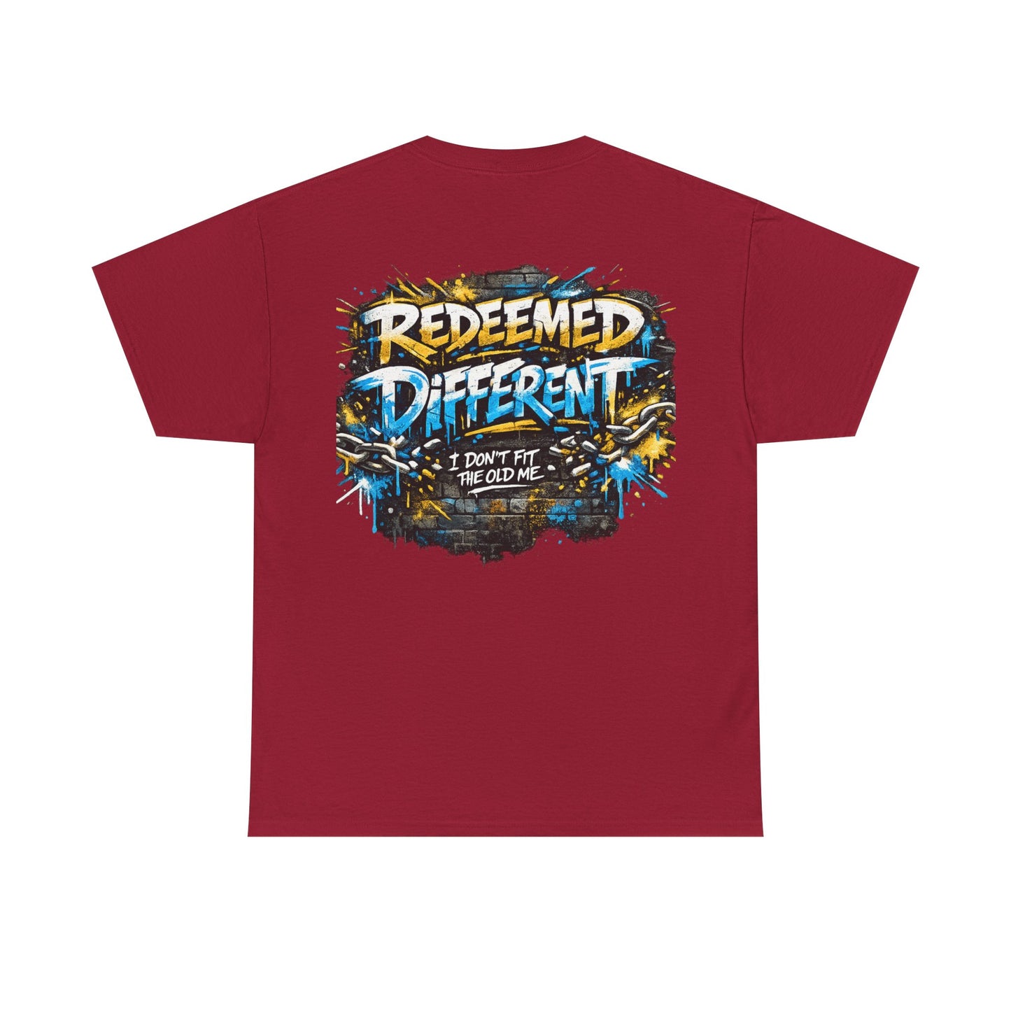 Redeemed Different Christian Graphic T-Shirt | Faith Streetwear Graffiti Tee