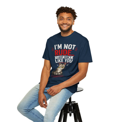 I'm Not Rude Cat T-Shirt — Funny Grumpy Cat Graphic Tee