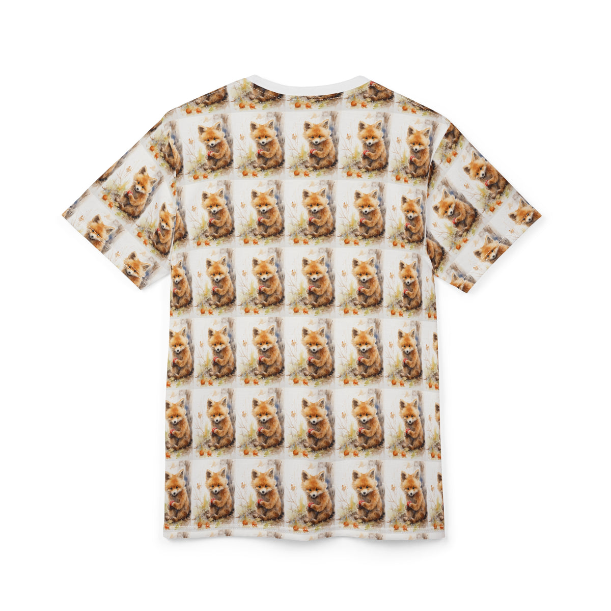 Ginger Cat Pattern All-Over Print T-Shirt - product view