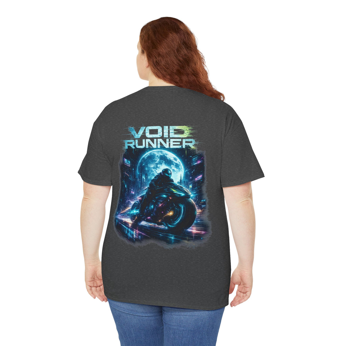 Void Runner Sci-Fi Motorcycle T-Shirt - product view