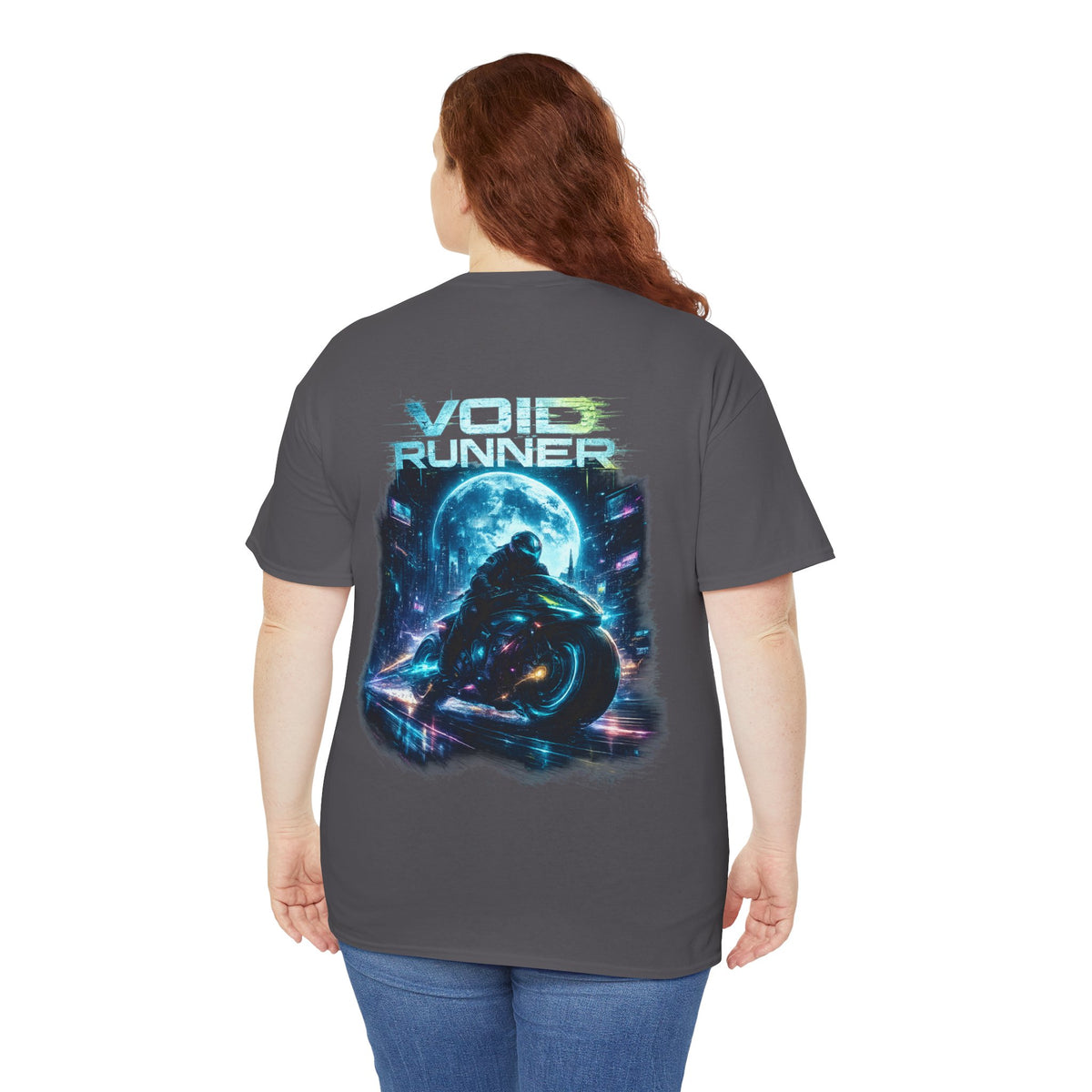 Void Runner Sci-Fi Motorcycle T-Shirt - product view